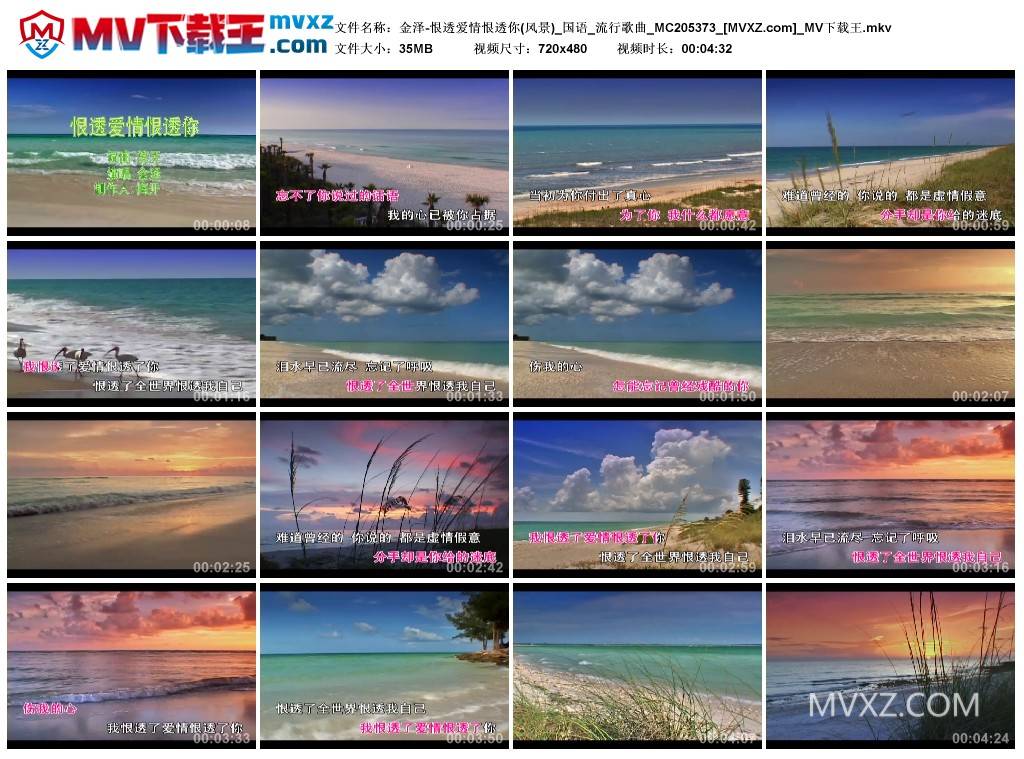 金泽-恨透爱情恨透你(风景)_国语_流行歌曲_MC205373
